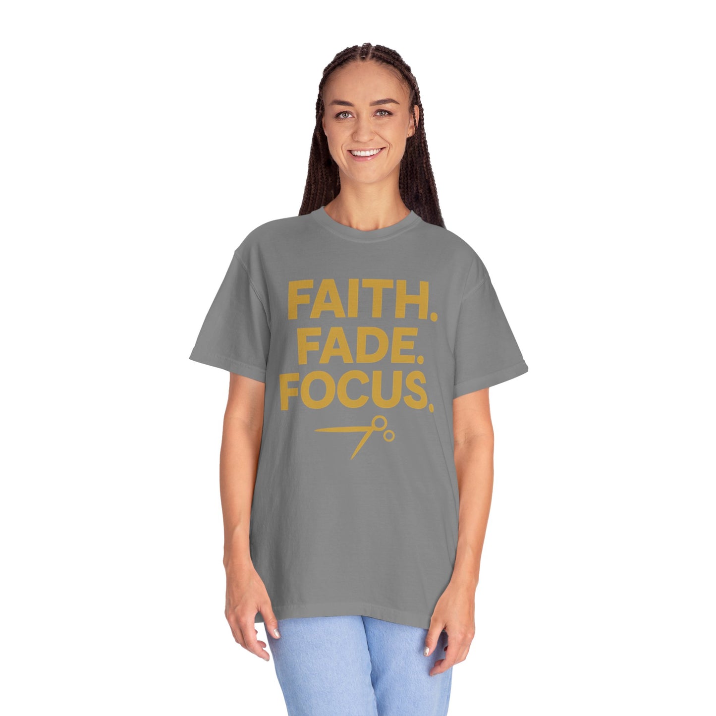 Faith Fade Focus Unisex Garment-Dyed T-shirt