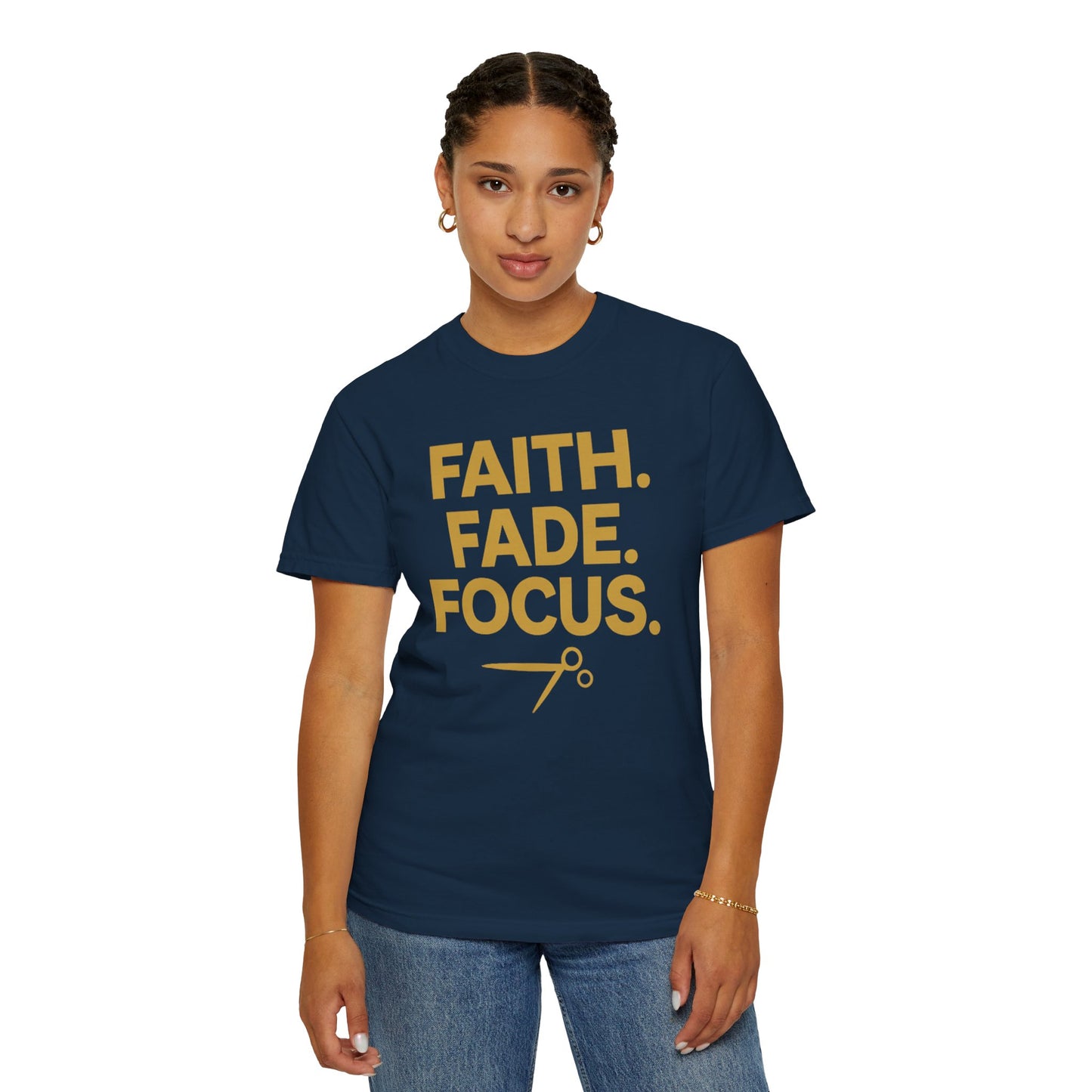 Faith Fade Focus Unisex Garment-Dyed T-shirt