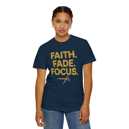 Faith Fade Focus Unisex Garment-Dyed T-shirt