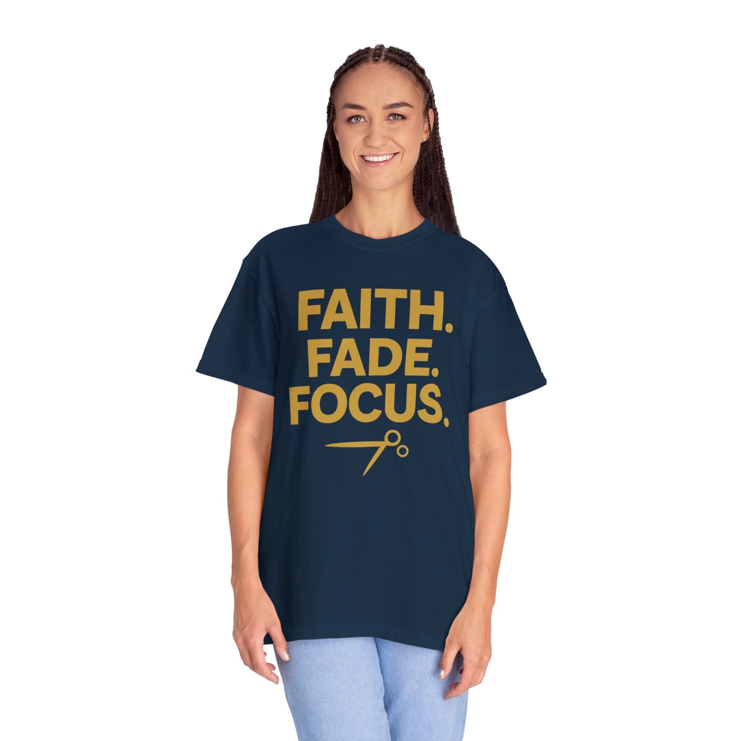 Faith Fade Focus Unisex Garment-Dyed T-shirt