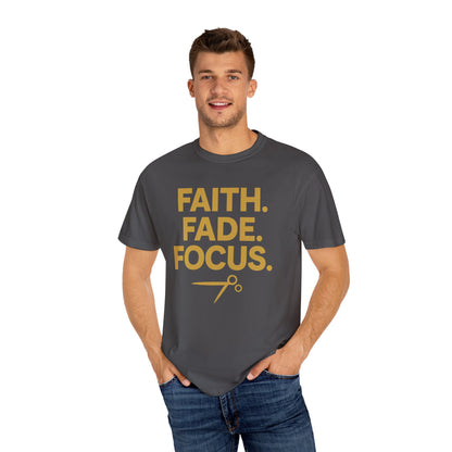 Faith Fade Focus Unisex Garment-Dyed T-shirt