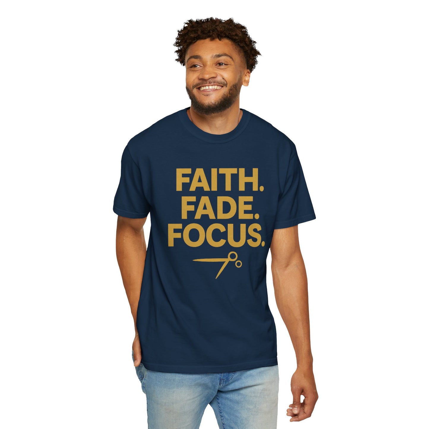Faith Fade Focus Unisex Garment-Dyed T-shirt