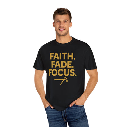 Faith Fade Focus Unisex Garment-Dyed T-shirt