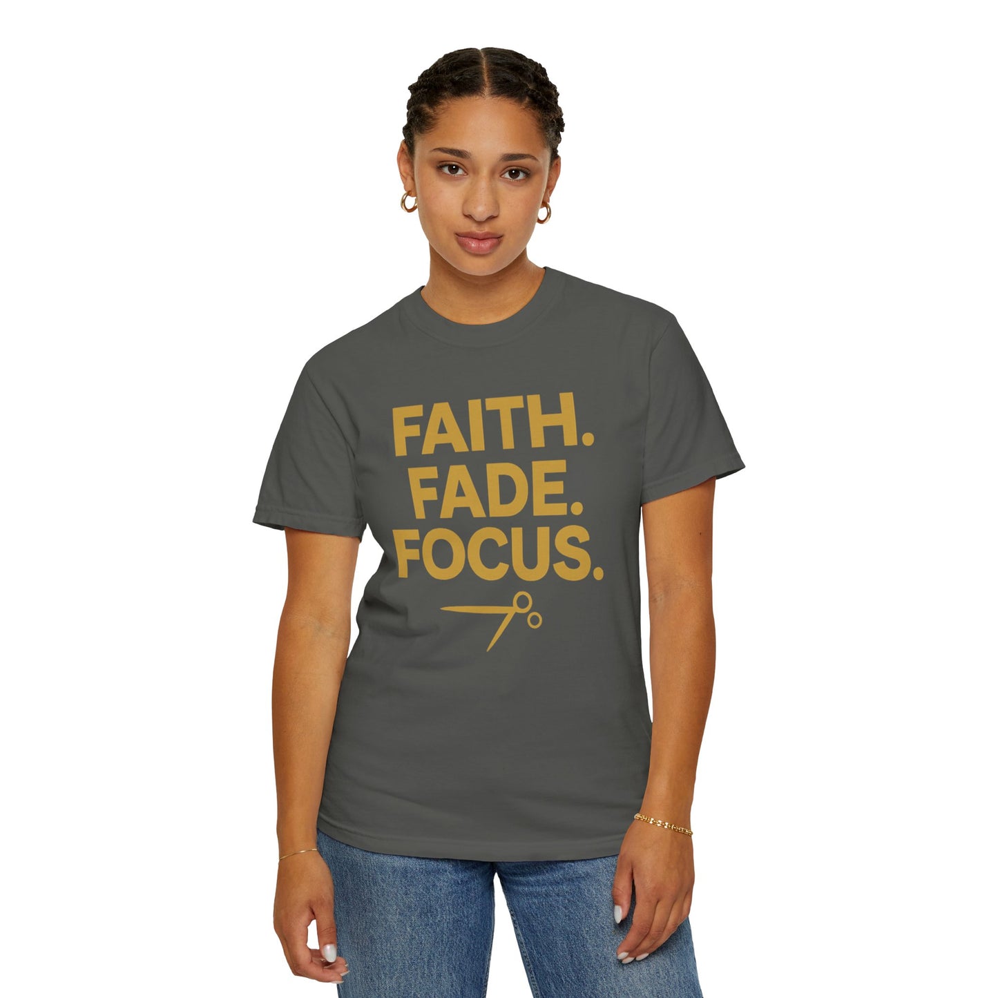 Faith Fade Focus Unisex Garment-Dyed T-shirt