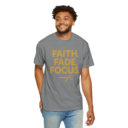 Faith Fade Focus Unisex Garment-Dyed T-shirt
