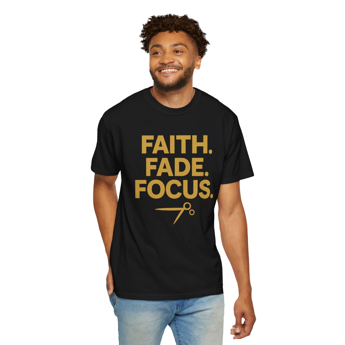 Faith Fade Focus Unisex Garment-Dyed T-shirt