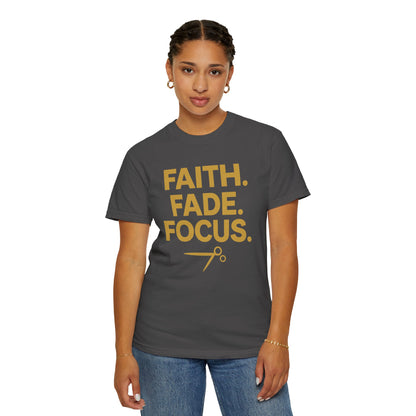 Faith Fade Focus Unisex Garment-Dyed T-shirt